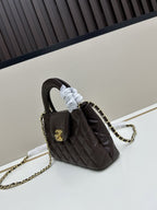 Chocolate Leather Mini Bag