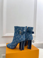 Denim Ankle Boots