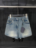 Denim shorts