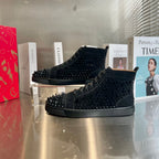 High-Top Black Studded Sheep King Sneakers