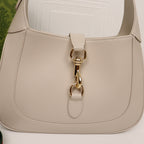 Small Shoulder Bag White Leather