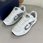 B30 Inspired Sneakers – White Snake Leather
